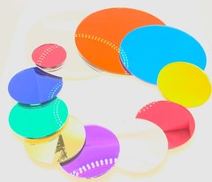MIRROR Acrylic Plexiglass 1/8″ Plastic Sheet Circle Round **YOU PICK SIZE**