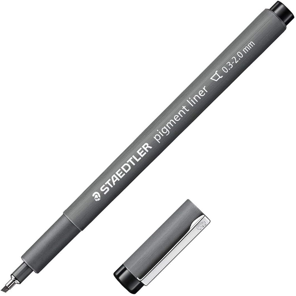 308 C2-9 Pigment Liner Black Chisel Tip 0.3-3.00 Mm