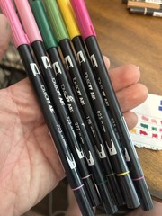 Tombow ABT Dual Brush Lot of 16 Multicolor Acid Free Markers Tested Excellent