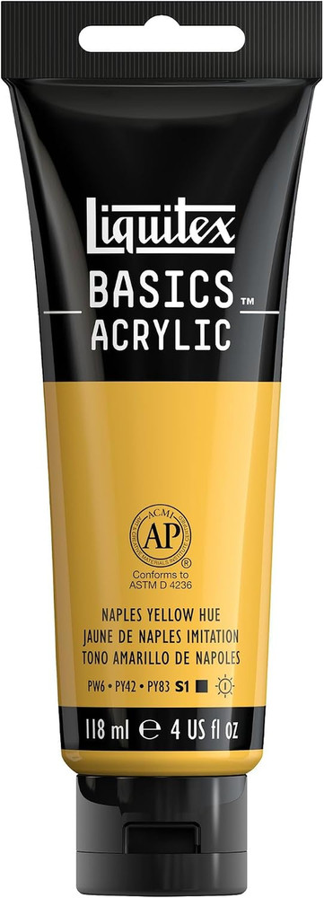 BASICS Acrylic Paint, 118Ml (4-Oz) Tube, Titanium White