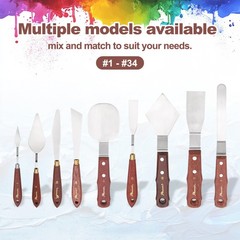 Pack of 2 Palette Knife No.5, 7.8″ Long Palette Knives