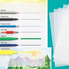 11×17 Translucent Vellum Paper Sheets 100 Sheets 60 GSM Vintage Tracing Paper