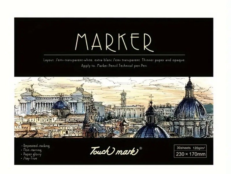 Touchmark marker sketchpad 6 1/2 x 9 NEW Shipping Included