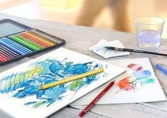 Faber-Castell 24-Pieces Albrecht Durer Artist Watercolor Pencils in Metal Tin
