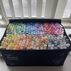 Ohuhu 320-Color Double Tipped Alcohol Marker Set-Brush & Chisel-Refillable Ink