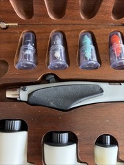 Vintage Testor AZTEK Airbrush Set A4709 In Walnut Case