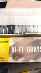 Vintage 12 Sticks Pastels Alphacolor Weber Costello Assorted Hi-Fi Grays Unused