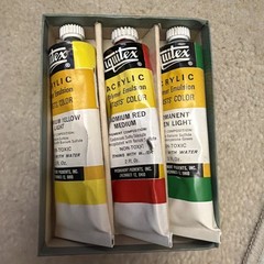 Vintage Permanent Pigments Liquitex Acrylic Artist’s Color 3 Tubes Polymer