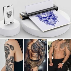 RONGTA Tattoo Transfer Paper, A4 Size Thermal Stencil Paper for A4, Blue