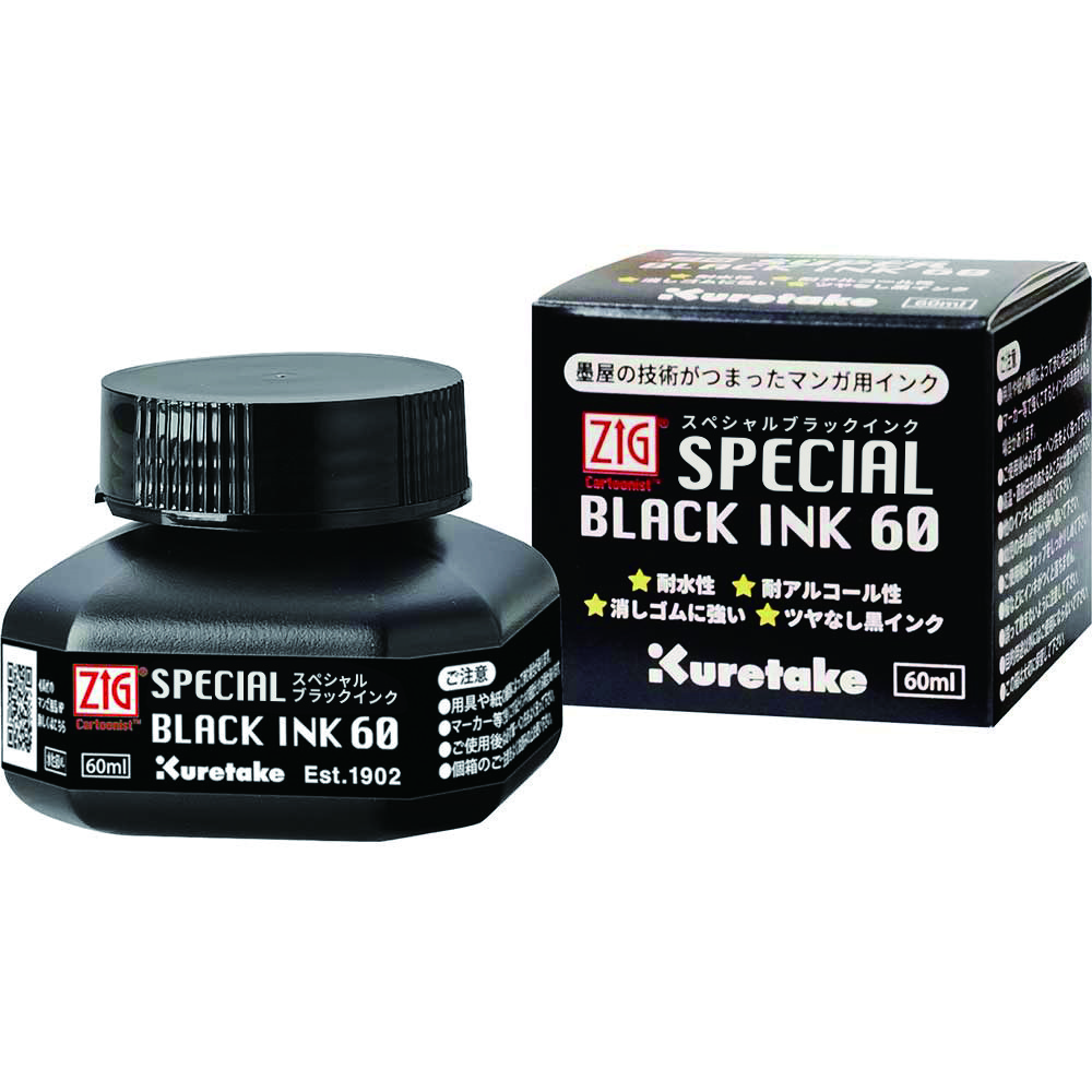 ZIG Cartoonist Special Black Ink 60Ml