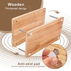 50PCS Wooden Book Press Kit 13×7.9in with Tools for DIY Bookbinding Repair