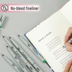 Mr. Pen- Colored Fineliner Pens, 6 Pack, 0.2mm 1 Count (Pack of 6), Assorted