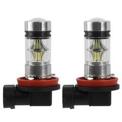 2PCS 1000lm 100W H8/H9/H11 LED Fog DRL Light Bulb IP65 Water-Resistant 360° Beam