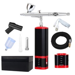 Cordless Airbrush with 2 Battery, 32PSI Portable Airbrush Kit with Compressor
