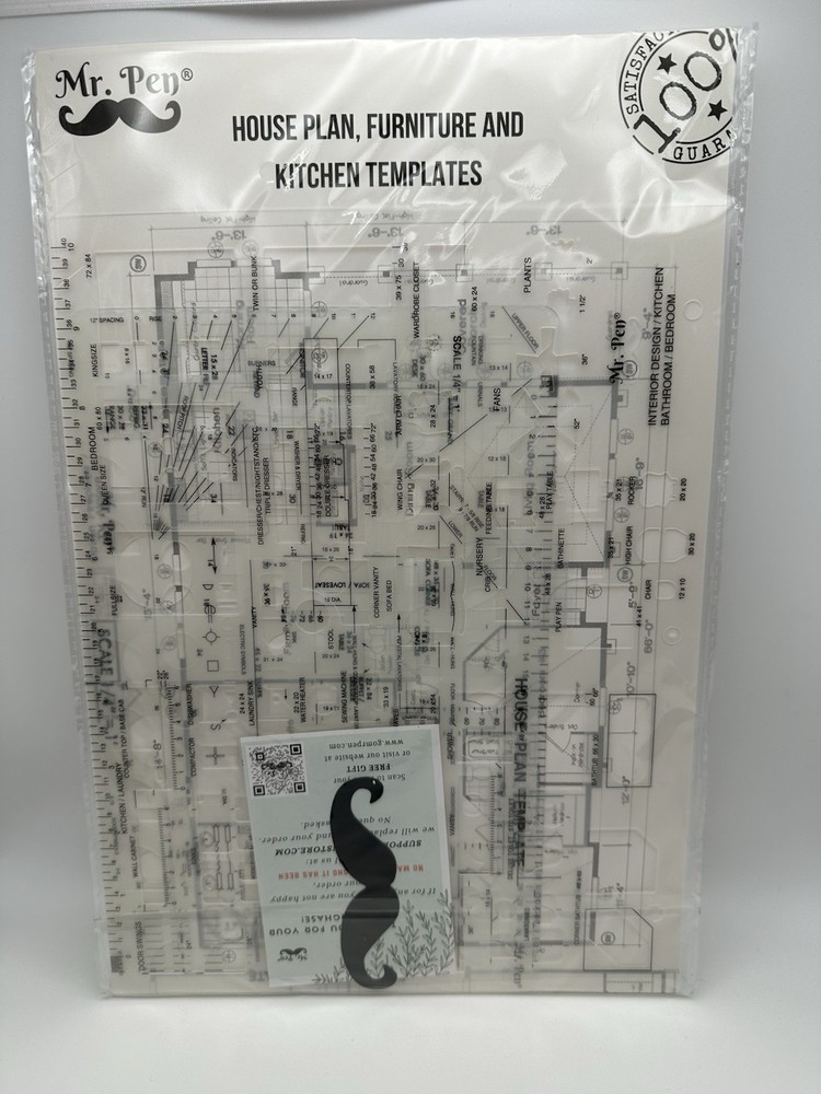 Mr. Pen Interior Design Templates House Plan Furniture Kitchen Set Of 3 NEW