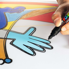 UNI POSCA PC-3M Single Paint marker 0.9-1.3MM Fine Tip Marker Graffiti Art