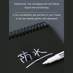 White Permanent Paint Marker Pen Waterproof Oil-Based Wood Fabric Metal Glass