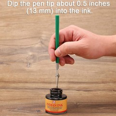 Green Ruling Pen For Precise Line Drawing Painting Calligraphy Tool