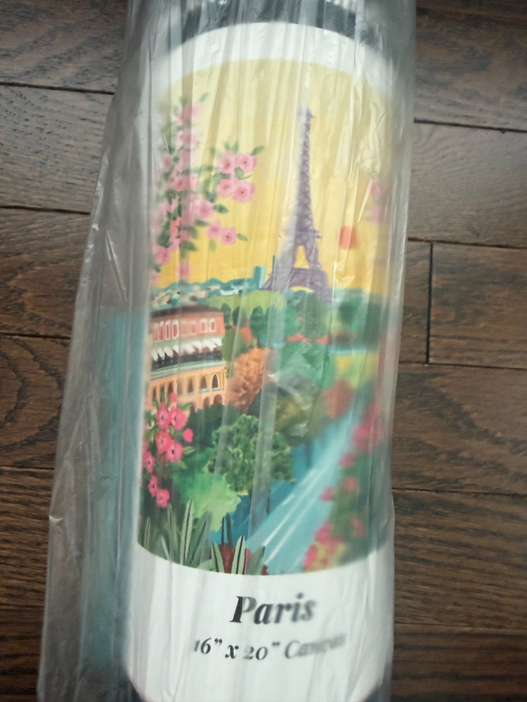 NIP THE PAINT ANYWHERE PARIS Paint by Numbers Kit Sealed Complete Kit 16″x20″