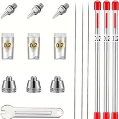 Airbrush Cleaning Kit Cleaner Supplies Brushes Airbrush Cleaning Pot with Holdp3