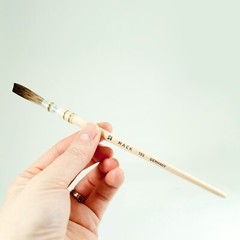 Andrew Mack 189 Grey (Talahoutky) Lettering Quill Brush Size 8