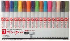 Teranishi Chemical permanent marker magic ink No.500 M500C-16 16-color set