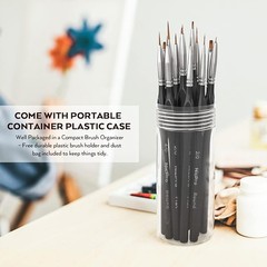 15 PCS Miniature Paint Brush Set – Fine Detail Brushes for Artists & Hobbies