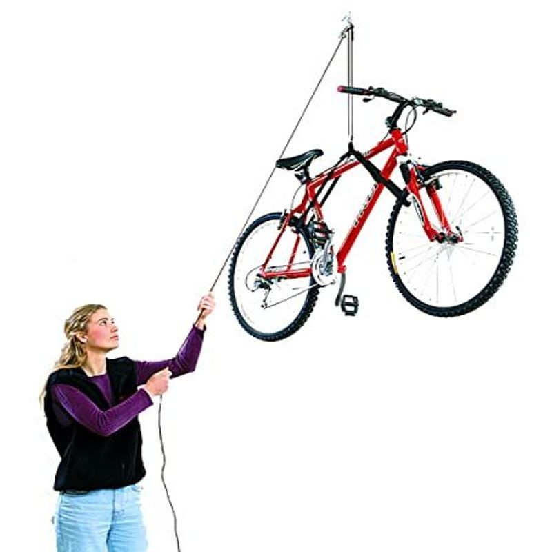 HARKEN – Bike Overhead Garage Storage Hoist, 10 ft Ceiling, 45 lb Max