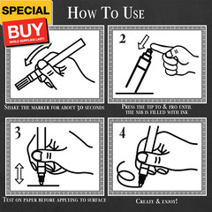 4 Gold Paint Pen Fine Tip | Set 4 Gold Acrylic Paint Pen | Extra Fine Tip 0,7mm
