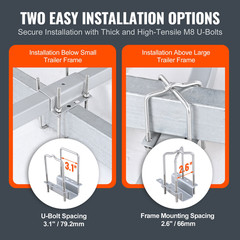 VEVOR Marine Trailer Guide Set – Adjustable Steel Supports for Boat Trailers