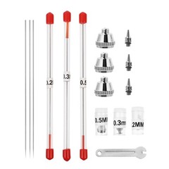 1 Set/10PCS Airbrush Needle and Nozzle Replacement Airbrush Repair Supply