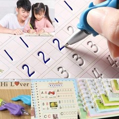 Sank Magic Practice Copybook, (4 BOOK + 10 REFILL+ 2 Pen +2 Grip) Number Tracing
