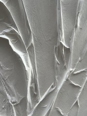 NANKAI Hand-Painted White Texture Abstract Art Painting Minimalist Art Home O…
