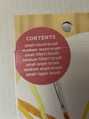 TWO Sets of Synthetic Artist’s Brushes assorted shapes by Hand Made Modern–New