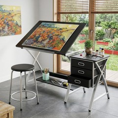 Drafting Table for Adults/Artists, Drawing Desk, Tabletop Adjustable Art/Craf…