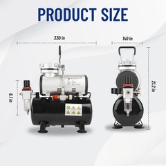 Airbrush Compressor, High-performance Single-Piston Oil-free Mini Compressor …