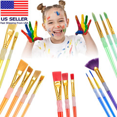 15Pcs Paint Brushes Value Pack, Includes 15 Different Types of Brushes, Nylon Co