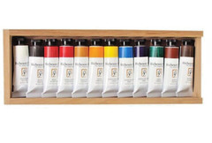 Richeson Oils PROFESSIONAL ARTIST Set Of 12 Tubes Wood Box 20080 New Sealed