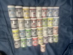 Golden 32 SoFlat Matte Acrylics Paint Jar 2oz Bottle Set NEW Art brush Canvas