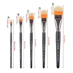 Professional Watercolor Brush Oval Tip Ergonomic Grip Watercolor Paint Brussh