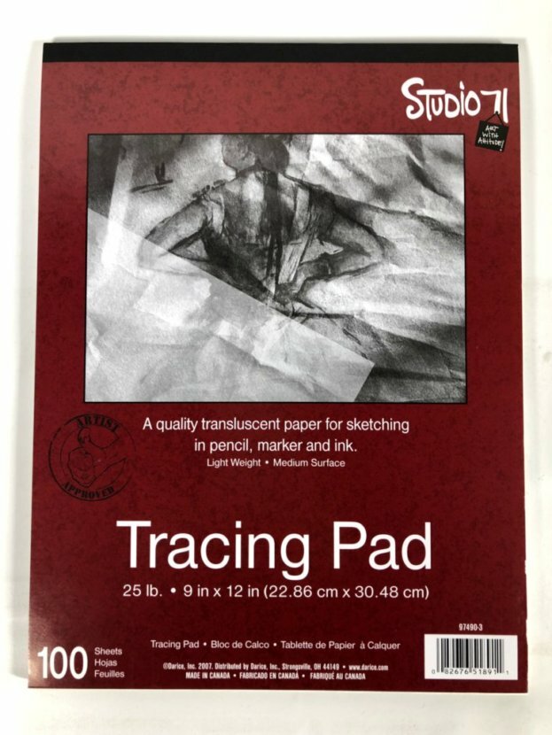 Darice Studio 71 Artist Tracing Paper Pad 25lb Medium Surface 9″ x 12″ 97490-3