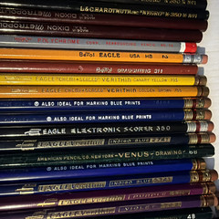 120 Pencils LOT – Artist Drawing Pencil – Eberhard , L&C Hardtmuth, Eagle, Venus