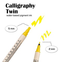 Memory System Calligraphy Markers, Multicolor, 8-Pack
