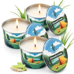 Citronella Candle for Outdoor 3 Pack, 2.2oz Mini 2.2 Ounce (Pack of 3), Green