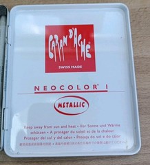 Caran d’Ache Neocolor I Set of 10 Metallic Water Resistant Wax Pastel