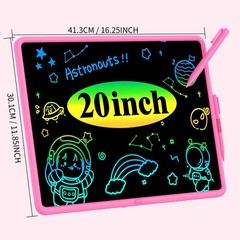 20″ LCD Writing Tablet for Kids, Educational Drawing & Learning Toy, Mess-Free