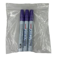 3 Markers Uni Paint Oil-base Paint Marker Medium Line Violet PX-20
