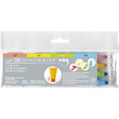 CLEAN COLOR DOT Dual tip markers 4 colors set, 0.5mm fine tip and a flexible …