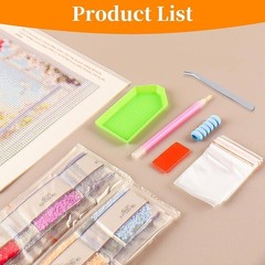 Diamond Painting Kits for Adults, Highland Cow 5D Diamond Art Kits Full Drill Di