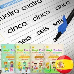 KILOGOGRAPH Magic Grooved Writing Practice for Kids – Spanish Pre K Tracing P…